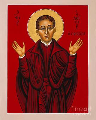 St. Aloysius in the Fire of Prayer 020 by William Hart McNichols