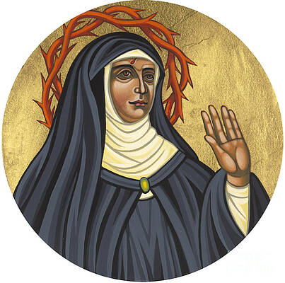 Wall Art featuring the painting St. Rita Of Cascia Patroness Of The Impossible 206 by William Hart McNichols
