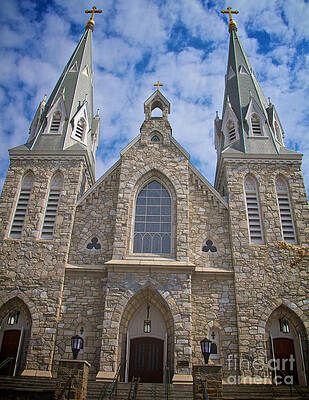 Villanova University Photograph - St Thomas Of Villanova Facade by William Norton