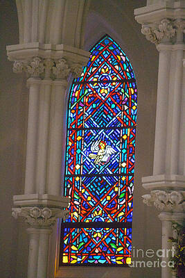 Villanova University Photograph - Stained Glass by William Norton