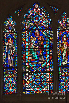 Villanova University Photograph - Stained Glass Window by William Norton