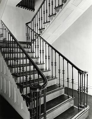 Elegant Staircase in Historic Home Photograph