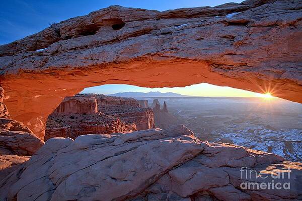 Wall Art featuring the photograph Starburst At Mesa Arch by Adam Jewell