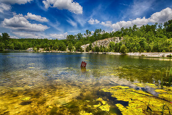 Landscape Wall Art featuring the photograph Stay Off Ice - Klondike Spring by Bill and Linda Tiepelman