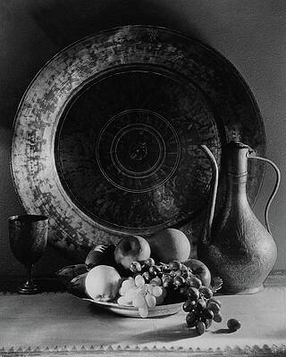 Bowl Wall Art featuring the photograph Still Life Of Armenian Plate And Other by Joseph B. Wurtz