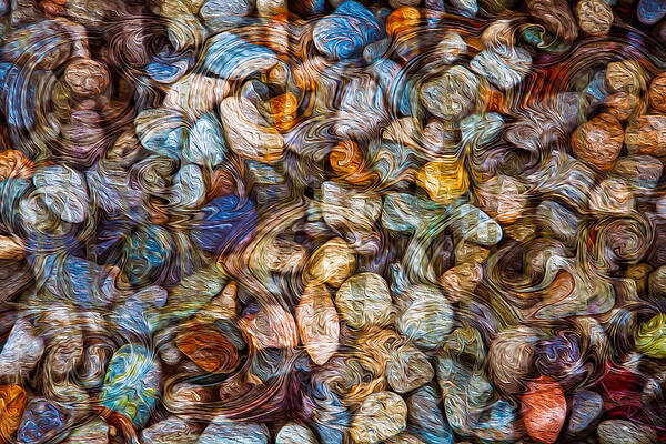 Wall Art featuring the painting Stoned Stones by Omaste Witkowski