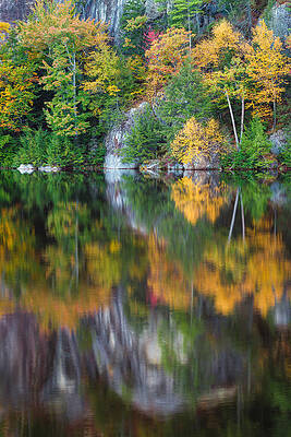 Wall Art featuring the photograph Stonehouse Pond Fall Reflections by Jeff Sinon