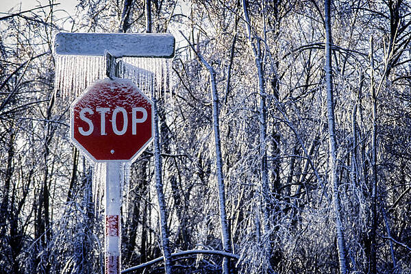 Winter Wall Art featuring the photograph Stop Ice by Kelley King