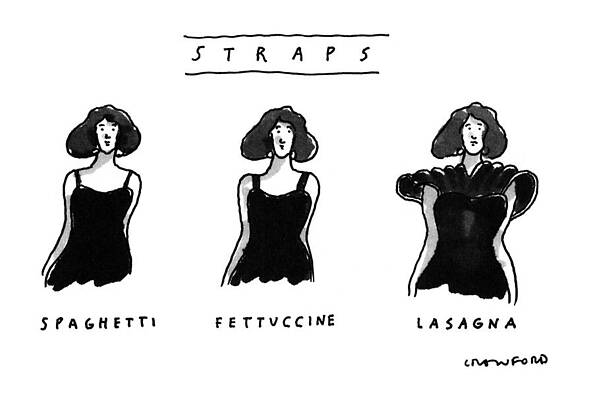 Fashion Drawing - Straps: by Michael Crawford