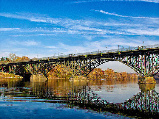 Philadelphia Wall Art featuring the photograph Strawberry Mansion Bridge by Louis Dallara