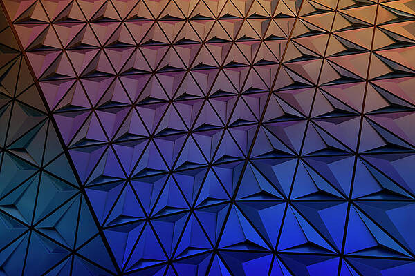 Geometric Colorful Patterned Surface Wall Art