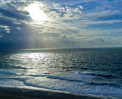 Water Photograph - Sun On The Ocean by Jonny D