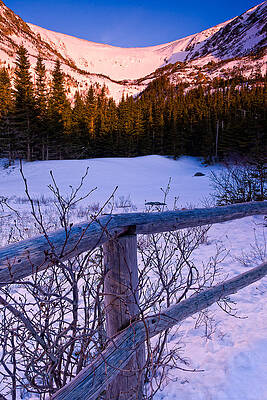 Sunrise At Tuckerman's With Fence 2 by Jeff Sinon