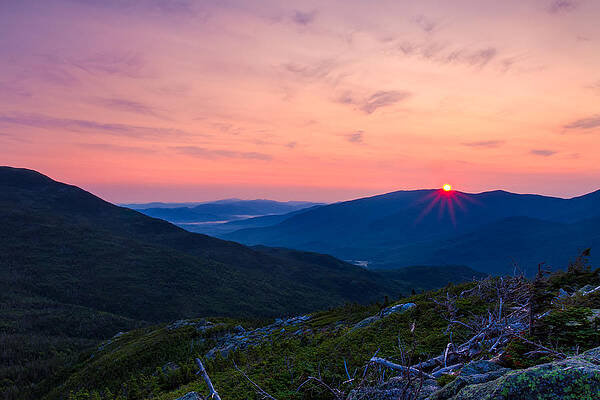 Wall Art featuring the photograph Sunrise On The Boott Spur Trail by Jeff Sinon