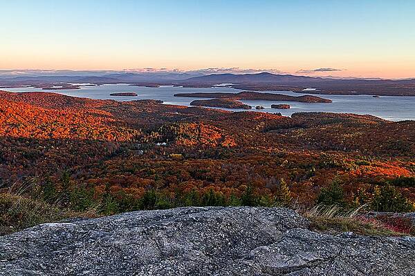 Photograph - Sunrise Over Alton Bay by Jeff Sinon