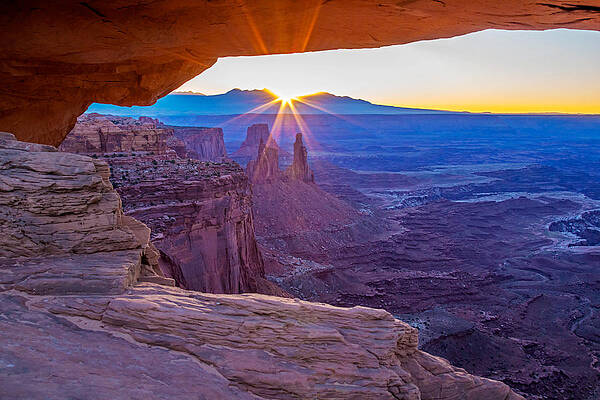 Desert Photograph - Sunrise Through Mesa Arch by Nicholas Blackwell