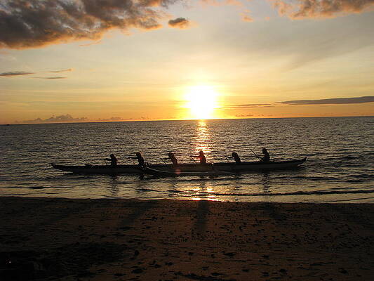 Water Photograph - Sunset At Anaeho'omalu Bay by Jeff Stoddart