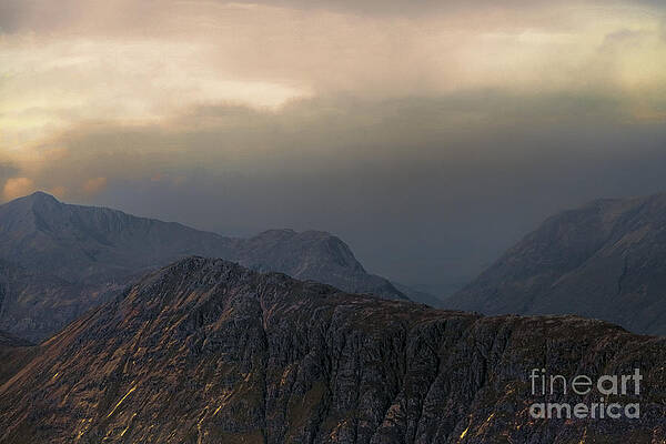 Peaceful Wall Art featuring the photograph Sunset At Stob Dearg by Kype Hills