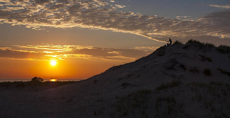 Michigan Wall Art featuring the photograph Sunset Audience by Owen Weber