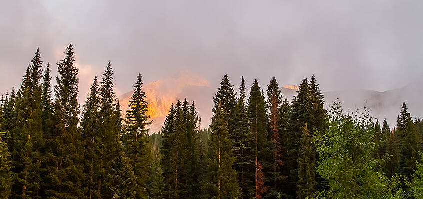 Nature Photograph - Sunset On West Beckwith Peak by Jeff Stoddart