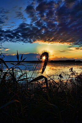 Wis Photograph - Sunset Over The Refuge by Dale Kauzlaric