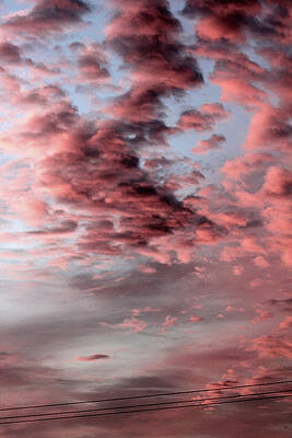 Dramatic Sunset Clouds Wall Art