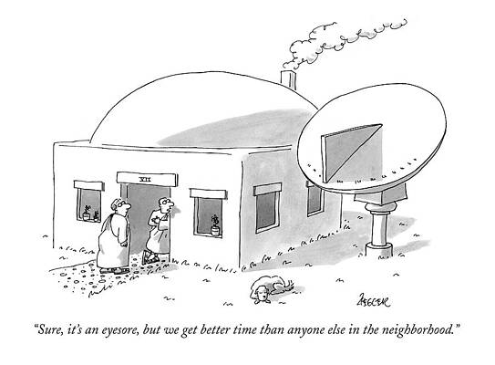 Clock Drawing - Sure, It's An Eyesore, But We Get Better Time by Jack Ziegler