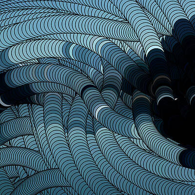 Wall Art featuring the digital art Surrealistic Background by Calvindexter