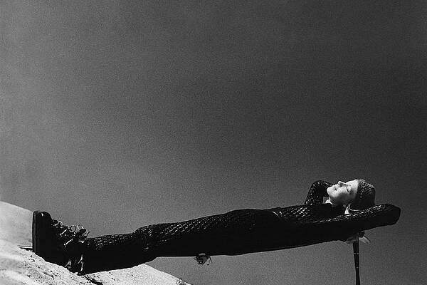 Person Relaxing on a Lounge Chair Wall Art