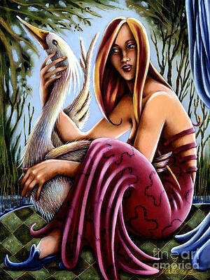 Wall Art featuring the painting Swamp Song by Valerie White