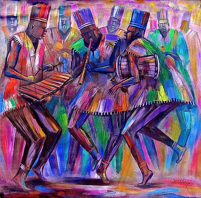 Wall Art featuring the painting Sweet Rhythms by Amakai