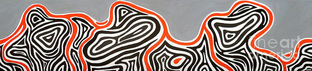 Sheil Painting - Swirls by Amanda Sheil