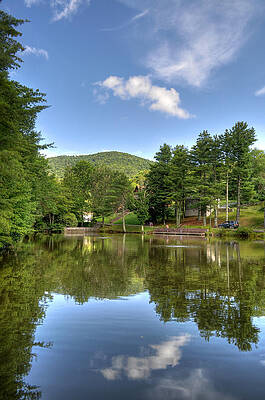 Blue Photograph - Swiss Mountain Lake by David Hart