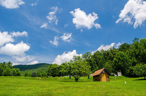 Blue Photograph - Swiss Mountain Village by David Hart
