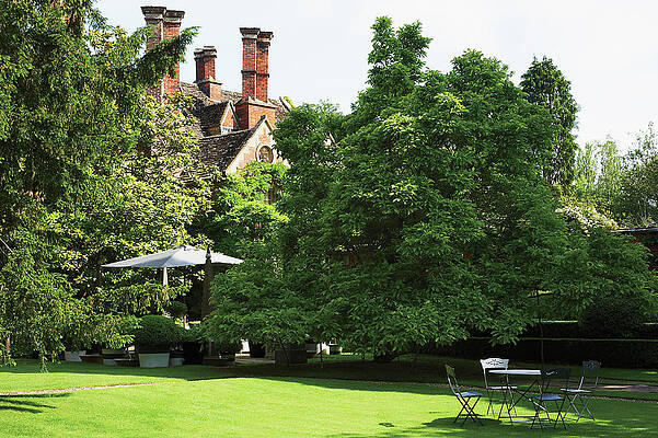 Tower Photograph - Table And Chairs In Lawn by Tim Beddow