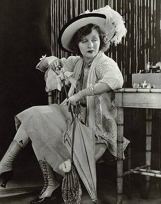 Vintage Woman in Elaborate Attire Wall Art