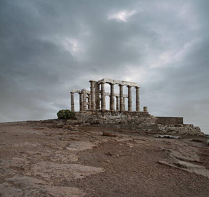 Ancient Greek Temple Ruins Wall Art