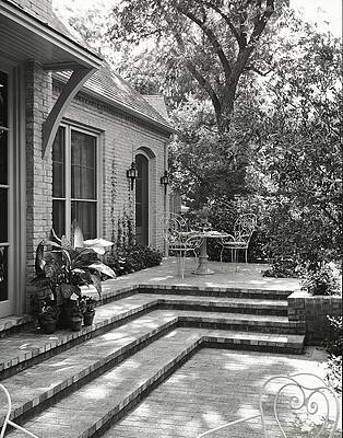 Texas Photograph - Terrace At The Home Of William Curtis by Tom Leonard