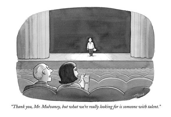 Alone Drawing - Thank You, Mr. Mulvaney, But What We're Really by Harry Bliss