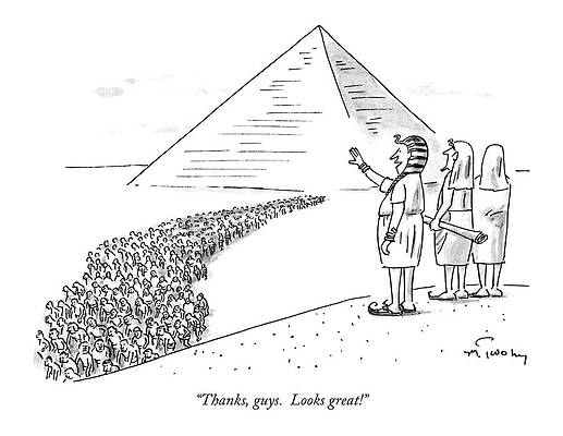 History Wall Art featuring the drawing Thanks, Guys.  Looks Great! by Mike Twohy