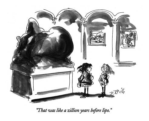 Nude Drawing - That Was Like A Zillion Years Before Lipo by Donald Reilly