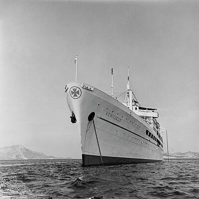 Greece Photograph - The Achilles Cruise Ship by Henry Clarke