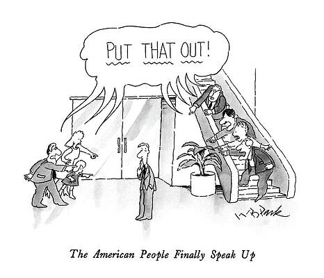 Lighting Wall Art featuring the drawing The American People Finally Speak by W.B. Park