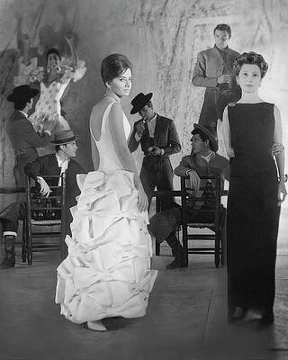 Group Of People Photograph - The Audience And Cast From The Eslava Theatre by Henry Clarke