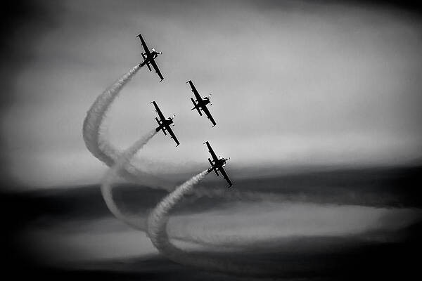 Photograph - The Blades In Formation Sunderland Air Show 2014 by Scott Lyons