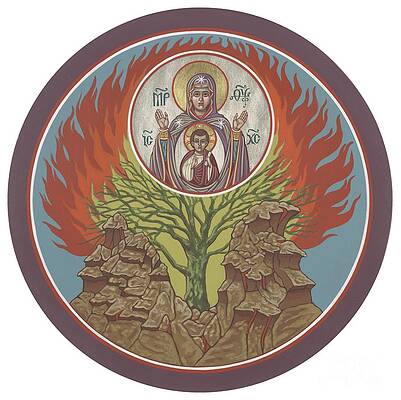 Mother of God and the Burning Bush Wall Art
