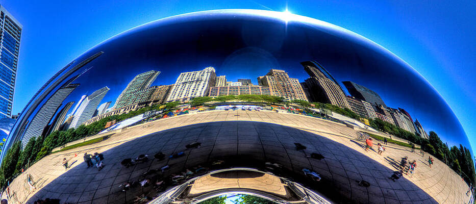 Wall Art featuring the photograph The Cloud Gate by Jonny D