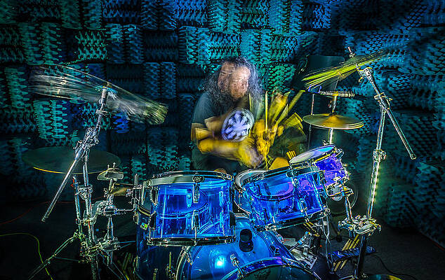 Wall Art featuring the photograph The Drummer by David Morefield