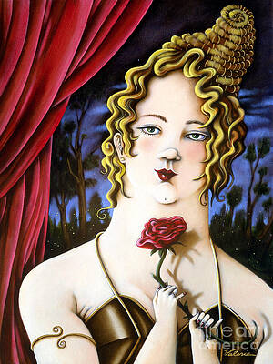 Wall Art featuring the painting The Forgotten Woman by Valerie White