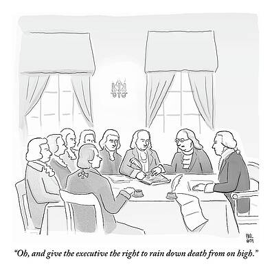 Father Drawing - The Founding Fathers Drafting The Constitution by Paul Noth